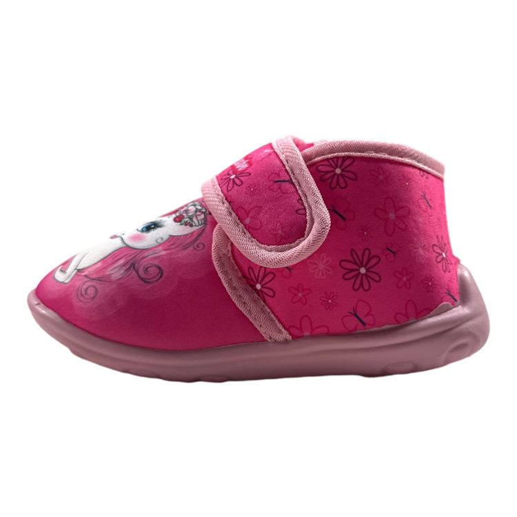 Picture of UNI244284 GIRLS RAINBOW UNICORN BED SLIPPERS / SHOES